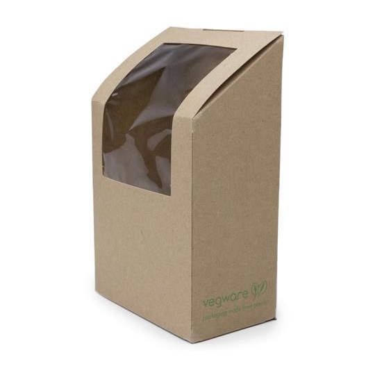 Compostable Kraft Wrap Window Boxes Take Out Food Boxes